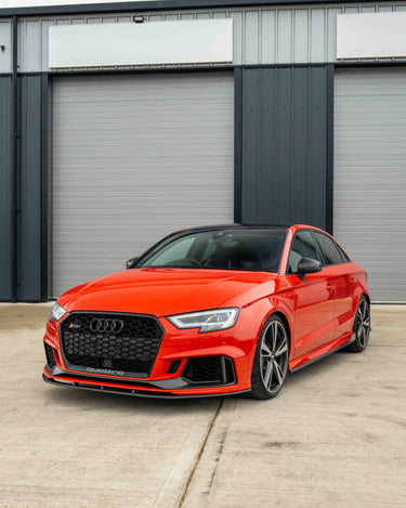 AUDI RS3 8V FACELIFT CARBON FIBRE BUMPER TRIM-Accessories-CT CARBON-CT Carbon - High-quality carbon fiber and gloss black aerodynamic parts for premium sports and luxury vehicles.