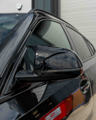 BMW X3/X4/X5/X6 G01/G02/G05/G06 GLOSS BLACK MIRRORS-Accessories-BLAK BY CT-CT Carbon - High-quality carbon fiber and gloss black aerodynamic parts for premium sports and luxury vehicles.