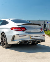 DIFFUSEUR CARBONE 2DR MERCEDES W205 C63 &amp; C63 COUPE - STYLE OEM+ CT 