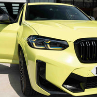 ENSEMBLE DE MODULES DRL ADAPTATIFS JAUNE LCI BMW F97 X3M (2022+)