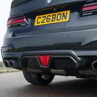 BMW M5 F90 2018-2024 PRE PREG CARBON FIBRE DIFFUSER - CS STYLE WITH LED