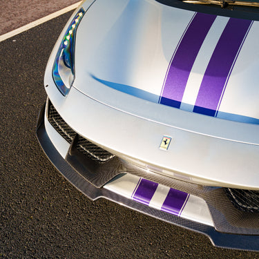 FERRARI 488 PISTA CARBON FIBRE SPLITTER - CT DESIGN