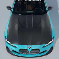 BMW G80/G81/G82/G83 M3/M4 2021+ DRY CARBON FIBRE BONNET/HOOD - CT DESIGN