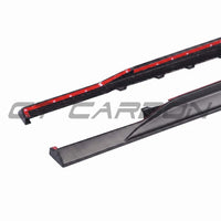 AUDI RS6/RS7 C8 AVANT MATTE CARBON FIBRE SIDE SKIRTS - CT DESIGN - V2
