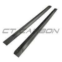 AUDI RS3 8Y 2022+ MATTE CARBON FIBRE SIDE SKIRTS - CT DESIGN V2