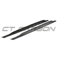 AUDI RS3 8Y 2022+ MATTE CARBON FIBRE SIDE SKIRTS - CT DESIGN V2