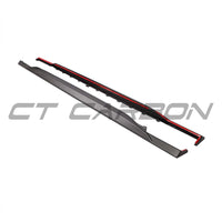 AUDI RS6/RS7 C8 AVANT MATTE CARBON FIBRE SIDE SKIRTS - CT DESIGN - V2