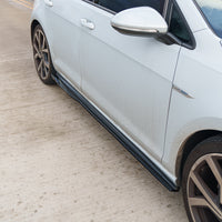 VOLKSWAGEN GOLF R/GTD/GTI MK7/7.5 2014-2020 GLOSS BLACK SIDE SKIRTS