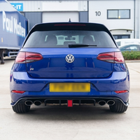VOLKSWAGEN GOLF R MK7.5 2017-2020 GLOSS BLACK DIFFUSER WITH LED LIGHT