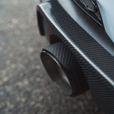 HYUNDAI I30N CARBON FIBRE EXHAUST TIPS-Exhaust Tips-CT CARBON-CT Carbon - High-quality carbon fiber and gloss black aerodynamic parts for premium sports and luxury vehicles.