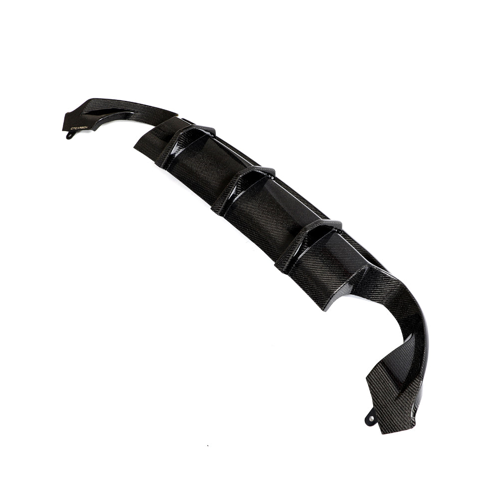 HYUNDAI i30N CARBON FIBRE DIFFUSER (FACELIFT) - CT DESIGN-Diffuser-CT CARBON-CT Carbon - High-quality carbon fiber and gloss black aerodynamic parts for premium sports and luxury vehicles.
