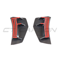 AUDI R8 V10 GEN 2 2015-2019 CARBON FIBRE REAR BUMPER CORNERS