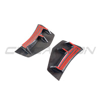 AUDI R8 V10 GEN 2 2015-2019 CARBON FIBRE REAR BUMPER CORNERS
