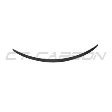TESLA MODEL S 2013+ CARBON FIBRE SPOILER - V1-Spoiler-CT CARBON-CT Carbon - High-quality carbon fiber and gloss black aerodynamic parts for premium sports and luxury vehicles.