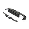 BMW 4 SERIES 2020+ G22/G23 QUAD TIP CARBON FIBRE DIFFUSER-Diffuser-CT CARBON-CT Carbon - High-quality carbon fiber and gloss black aerodynamic parts for premium sports and luxury vehicles.