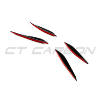 CANARDS DE PARE-CHOC AVANT EN FIBRE DE CARBONE BMW G87 M2