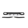 AUDI RS3 8Y 2022-2024 SALOON CARBON FIBRE DIFFUSER - CT DESIGN-Diffuser-CT CARBON-CT Carbon - High-quality carbon fiber and gloss black aerodynamic parts for premium sports and luxury vehicles.