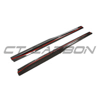 BMW F80 M3 2014-2020 CARBON FIBRE SIDE SKIRTS - V3