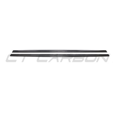 AUDI RS6 C7/C7.5 2013-2018 CARBON FIBRE SIDE SKIRTS-Side Skirts-CT CARBON-CT Carbon - High-quality carbon fiber and gloss black aerodynamic parts for premium sports and luxury vehicles.