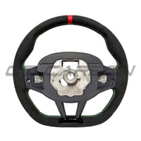 BMW GXX LCI ALCANTARA FLAT BOTTOM STEERING WHEEL WITH ACC