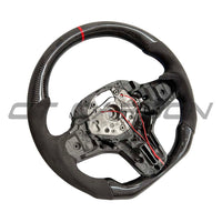 BMW GXX ALCANTARA/CARBON FIBRE FLAT BOTTOM STEERING WHEEL WITH HEATING & ACC