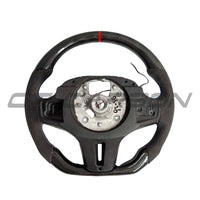 BMW GXX ALCANTARA/CARBON FIBRE FLAT BOTTOM STEERING WHEEL WITH HEATING & ACC