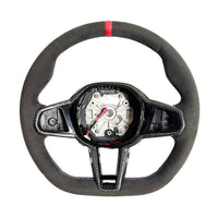 BMW GXX ALCANTARA FLAT BOTTOM STEERING WHEEL WITH HEATING & CARBON FIBRE TRIM