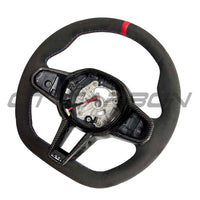 BMW GXX ALCANTARA FLAT BOTTOM STEERING WHEEL WITH HEATING & CARBON FIBRE TRIM