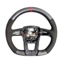 LAMBORGHINI URUS CARBON FIBRE/ALCANTARA FLAT BOTTOM STEERING WHEEL