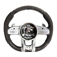 MERCEDES ALCANTARA/CARBON FIBRE PRE-BUILT STEERING WHEEL