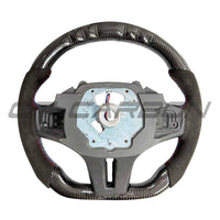 BMW GXX ALCANTARA/CARBON FIBRE/LED FLAT BOTTOM STEERING WHEEL