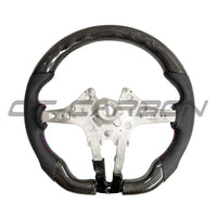 BMW FXX CARBON FIBRE / LEATHER FLAT BOTTOM STEERING WHEEL