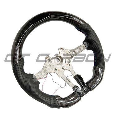 BMW FXX CARBON FIBRE/LEATHER/LED FLAT BOTTOM STEERING WHEEL