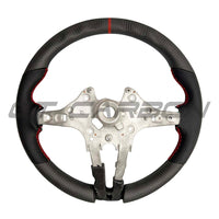 BMW FXX MATTE CARBON FIBRE & LEATHER STEERING WHEEL