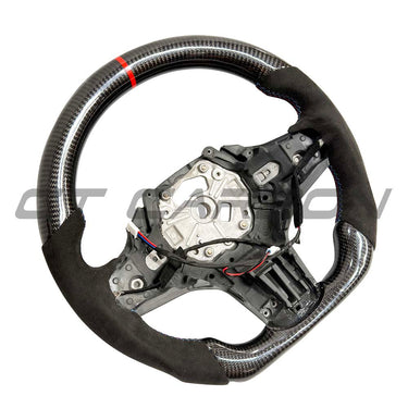 BMW GXX LCI ALCANTARA/CARBON FIBRE FLAT BOTTOM STEERING WHEEL WITH HEATING