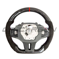 BMW GXX LCI ALCANTARA/CARBON FIBRE FLAT BOTTOM STEERING WHEEL WITH HEATING