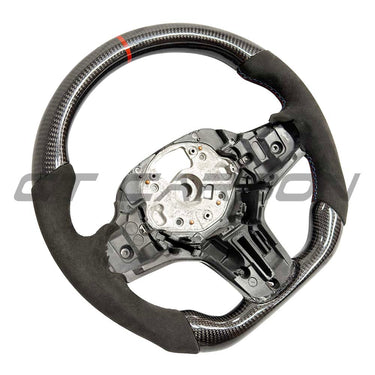 BMW GXX ALCANTARA/CARBON FIBRE FLAT BOTTOM STEERING WHEEL - V1