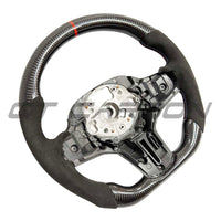 BMW GXX ALCANTARA/CARBON FIBRE FLAT BOTTOM STEERING WHEEL - V1