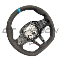 BMW GXX LCI ALCANTARA FLAT BOTTOM STEERING WHEEL WITH HEATING & ACC