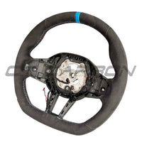 BMW GXX LCI ALCANTARA FLAT BOTTOM STEERING WHEEL WITH HEATING & ACC