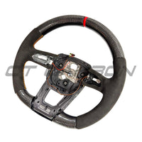 LAMBORGHINI URUS CARBON FIBRE/ALCANTARA FLAT BOTTOM STEERING WHEEL