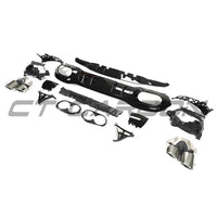 MERCEDES A-CLASS W177/V177 2018-CURRENT GLOSS BLACK QUAD TIP DIFFUSER