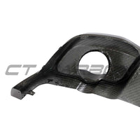 VOLKSWAGEN GOLF MK8/8.5 GTI/GTD 2021+ CARBON FIBRE DIFFUSER WITH LED