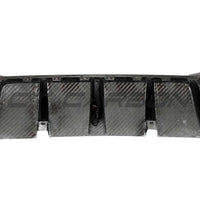 VOLKSWAGEN GOLF MK8/8.5 GTI/GTD 2021+ CARBON FIBRE DIFFUSER WITH LED