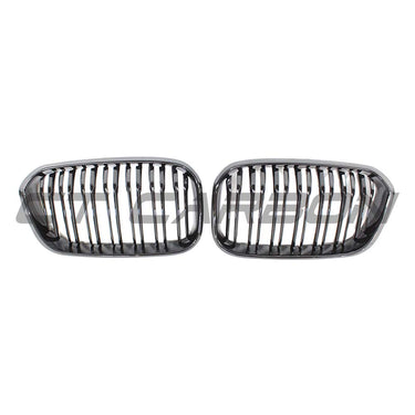 BMW F20 1 SERIES LCI DOUBLE SLAT GLOSS BLACK GRILLES