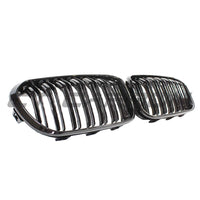 BMW F20 1 SERIES LCI DOUBLE SLAT GLOSS BLACK GRILLES