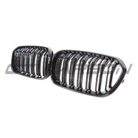 BMW F20 1 SERIES LCI DOUBLE SLAT GLOSS BLACK GRILLES