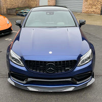 MERCEDES W205 C63 COUPE/CONVERTIBLE 2015-2023 CARBON FIBRE SPLITTER - V3 - CT DESIGN