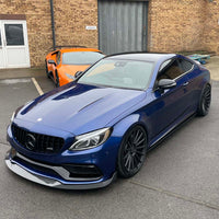MERCEDES W205 C63 COUPE/CONVERTIBLE 2015-2023 CARBON FIBRE SPLITTER - V3 - CT DESIGN