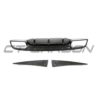 MERCEDES W205 C63 FACELIFT COUPE/CONVERTIBLE 2DR CARBON FIBRE DIFFUSER V2 - CT DESIGN